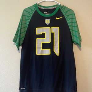 Mens Nike Drifit Oregon Ducks T-shirt jersey